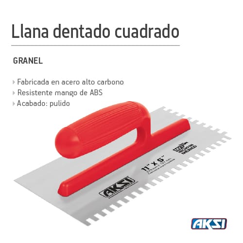 [101211] (101211)LLANA DENTADO CUADRADO 11" X 5" C/6 REMACHES