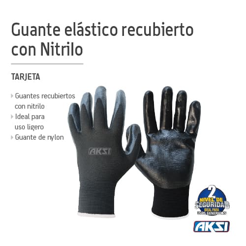 [103714] (103714)GUANTE DE NYLON® RECUBIERTO CON NITRILO TALLA CHICA