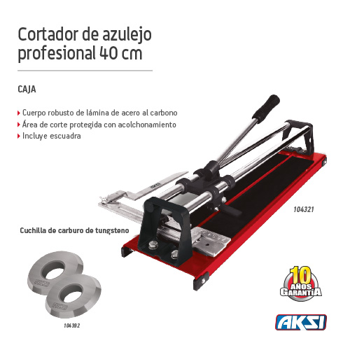 [104321] (104321)CORTA AZULEJOS PROFESIONAL DE 40 CM