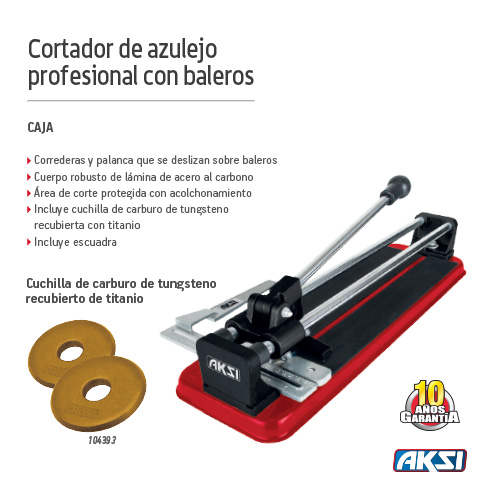 [104331] (104331)CORTA AZULEJOS PROFESIONAL DE 40 CM C/BALEROS