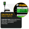 (BAR-8T)BASCULA RHINO DE TORRETA 40KG/2G - Imagen 4